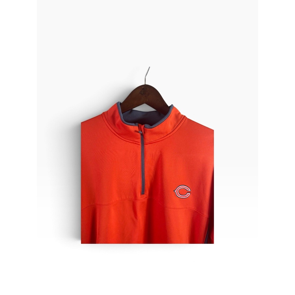 Nike Golf Chicago Bears Therma FIT 1/4 Zip Pullover Orange Men XXL